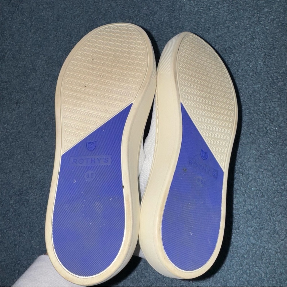 Rothy’s White Slip-On Sneakers High Top 6.5 - Picture 6 of 7